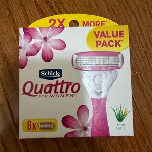 Schick Quattro For Women Value Pack Refill - 8 Count